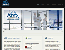 Tablet Screenshot of apexcleaningsupply.com